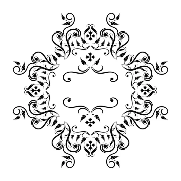 Cadre floral royal — Image vectorielle