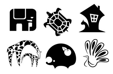 Set of animal icons clipart