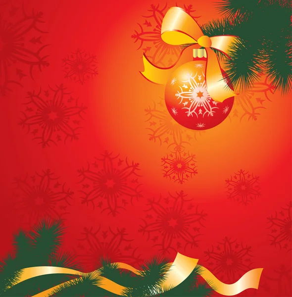 Illustration carte de Noël — Image vectorielle