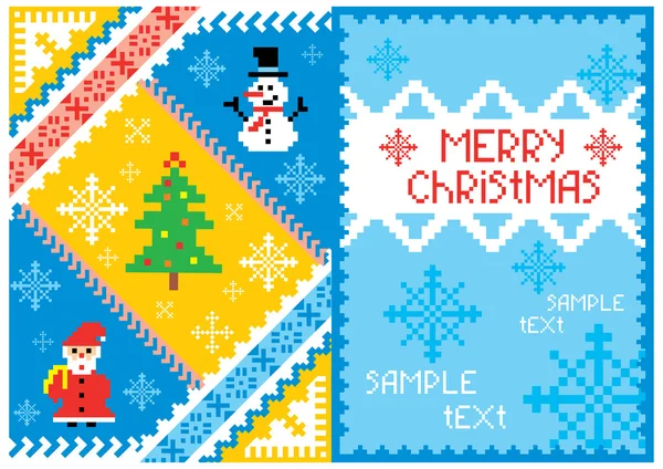 功妙なクリスマス カード — ストックベクタ