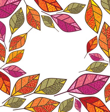 Autumn frame clipart