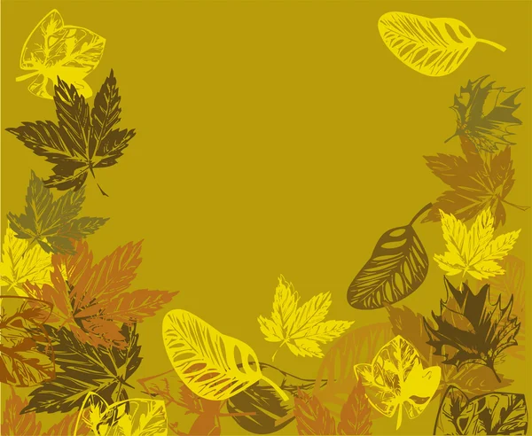Marco de otoño vectorial — Archivo Imágenes Vectoriales