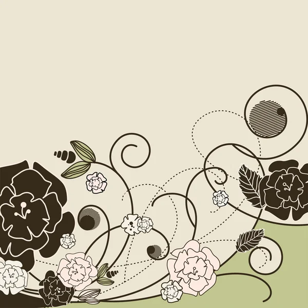 Elegant blommig bakgrund — Stock vektor