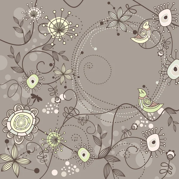 Cute floral frame Stock Illustration