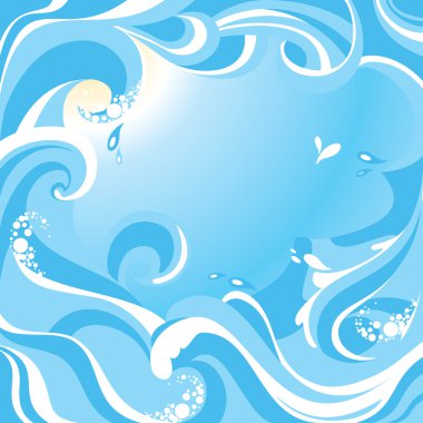 Sea background clipart