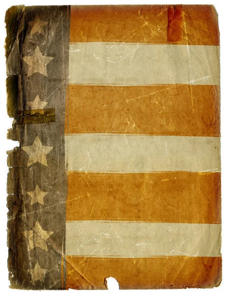 Bandera americana grunge sucio papel centrico —  Fotos de Stock