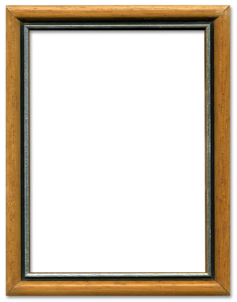 Brown and silver empty picture frame bor — Stock Photo, Image