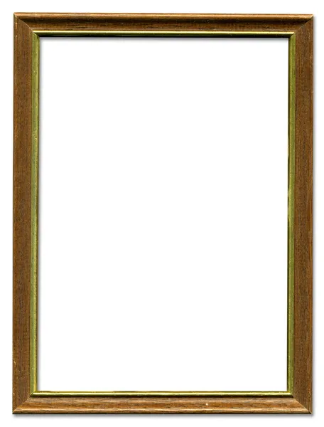 Brown and gold empty picture frame borde — Stock Photo, Image