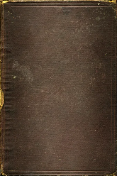Textura do livro de couro marrom velho — Fotografia de Stock