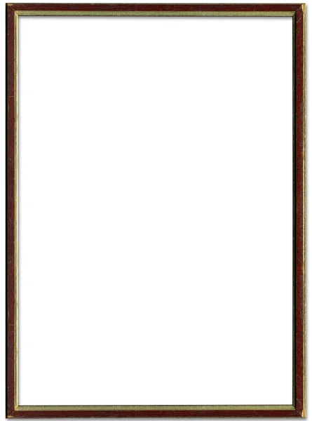 Brown and gold empty picture frame borde — Stock Photo, Image