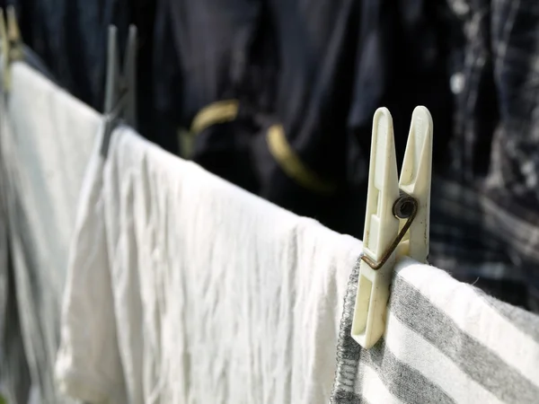 Sair para secar roupas peg detalhe — Fotografia de Stock