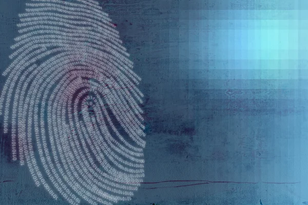 Finger Print - Злочинність і технологія — стокове фото