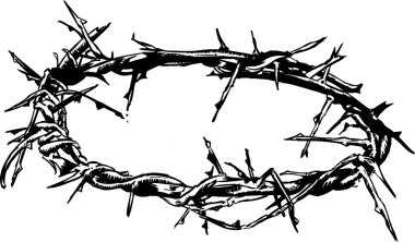 Crown Of Thorns Vector Illustration clipart