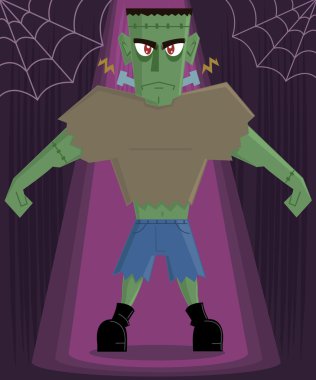 Frankenstein Monster halloween character clipart