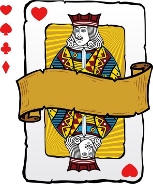 Playing card style Jack illustration clipart