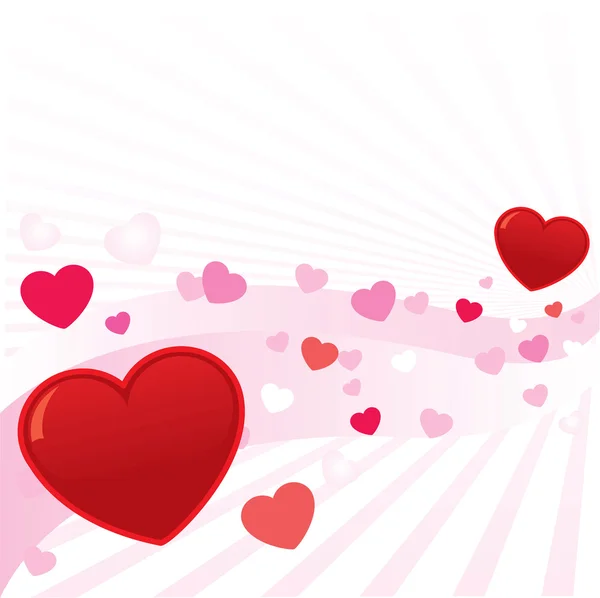 Abstract valentine hearts vector backgro — Stock Vector