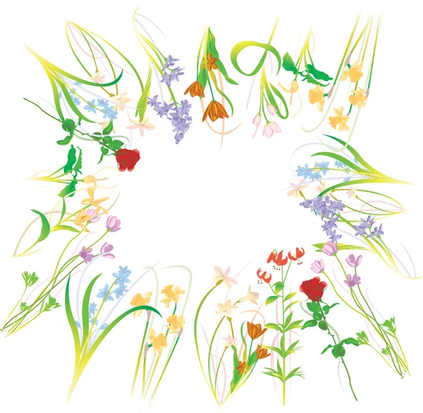 Flor Ilustração Floral — Vetor de Stock
