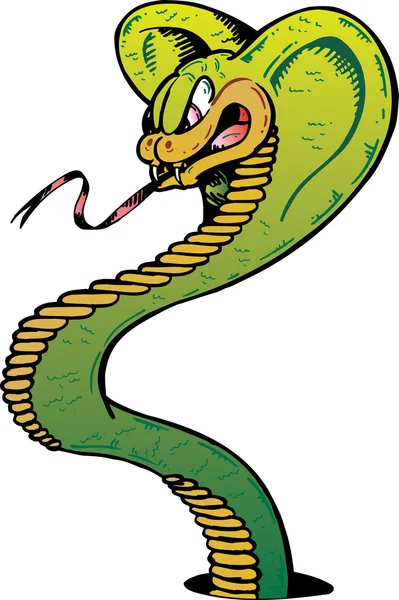 Arg cobra snake vektor illustration — Stock vektor