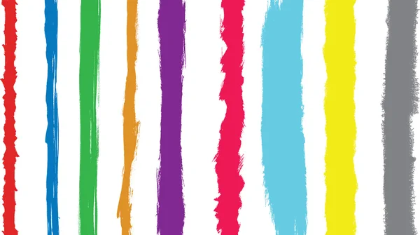 Coups de peinture colorés convertis en vect — Image vectorielle