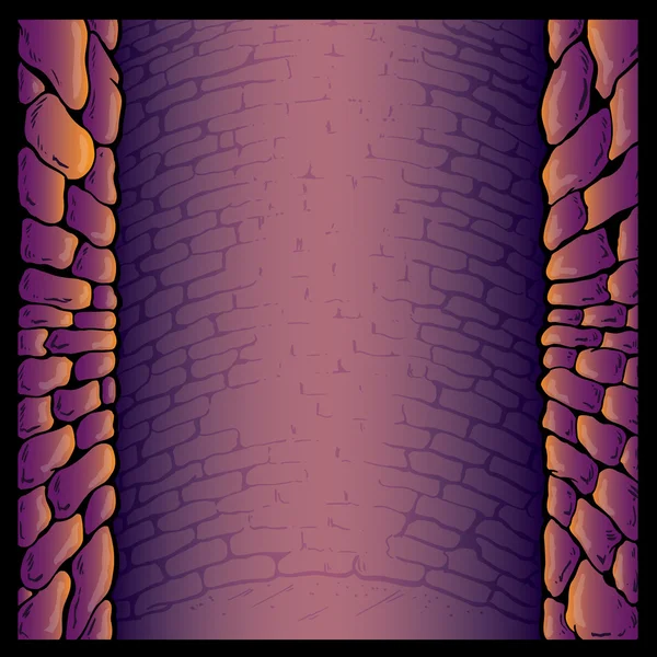 Підземелля кам'яна стіна векторний фон хворий — стоковий вектор