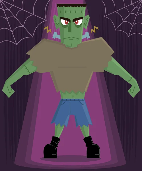 Frankenstein Mostro personaggio di Halloween — Vettoriale Stock
