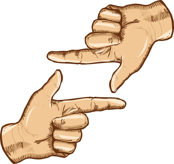 Finger ram vektor illustration — Stock vektor
