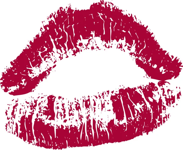 Червоні губи цілуватися — стоковий вектор