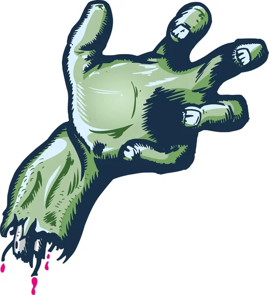 Severed Halloween style hand vector illu — Stock Vector