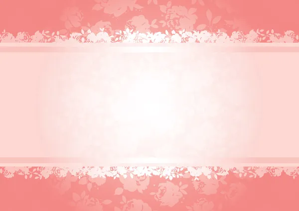 Valentines roses background pattern with — Stock Vector