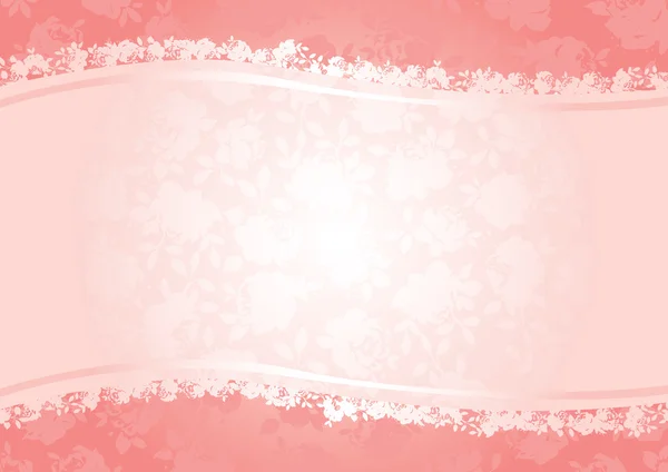 Valentinstag Rosen Hintergrund Muster mit — Stockvektor