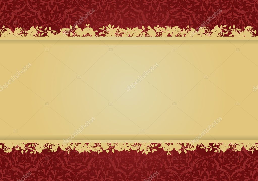 Decorative floral background vector desi Stock Vector Image by  ©wingnutdesigns #2793917