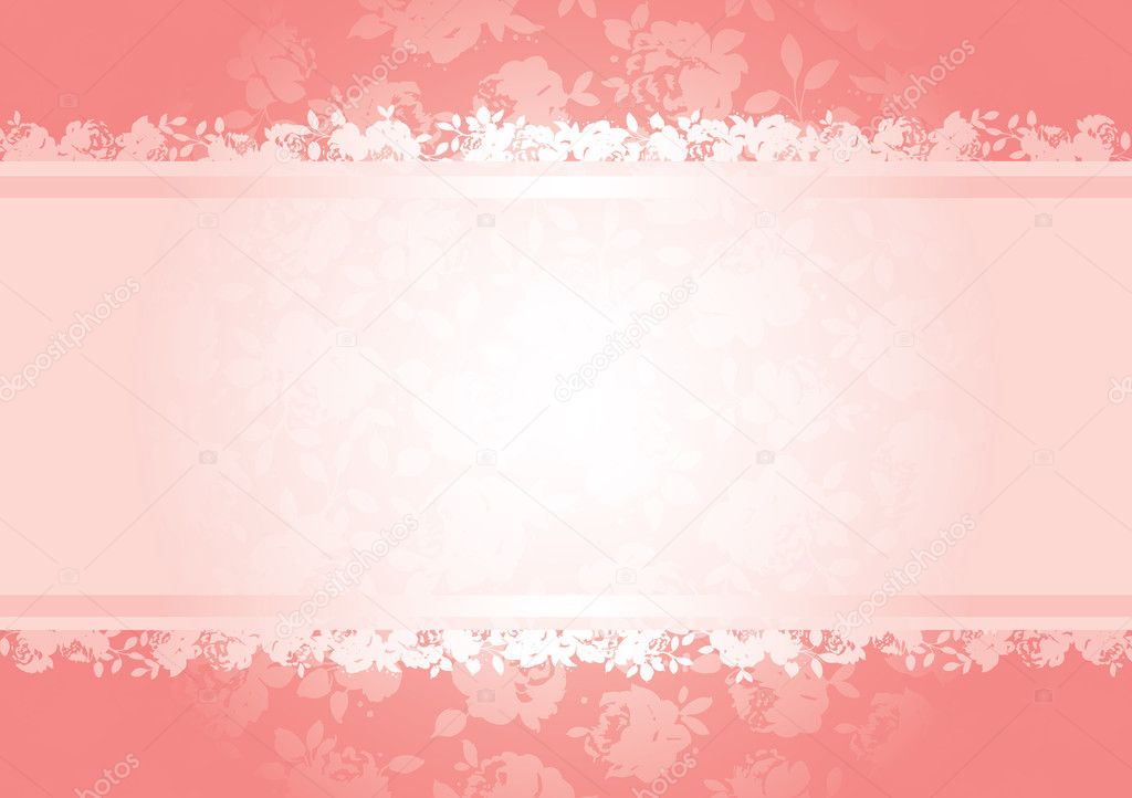 Valentines roses background pattern with