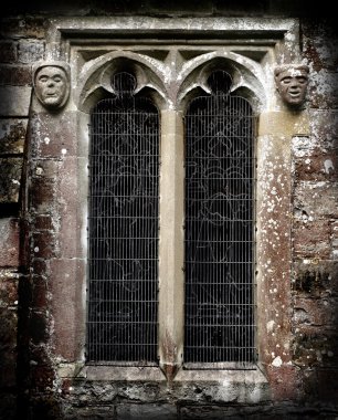 Gothic Stone Faces clipart