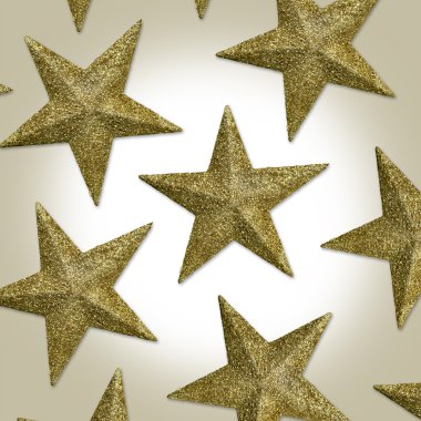 Gold Christmas Stars clipart