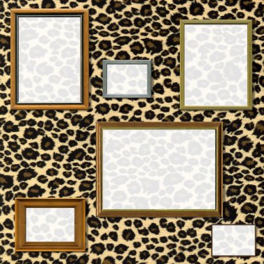 Vintage picture frame selection clipart