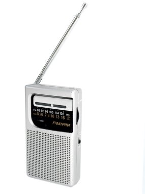 Old fashioned pocket radio clipart