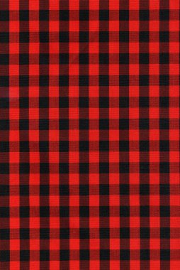 Red and black checkered fabric texture clipart