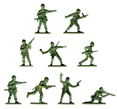 Collection of traditional toy soldiers clipart