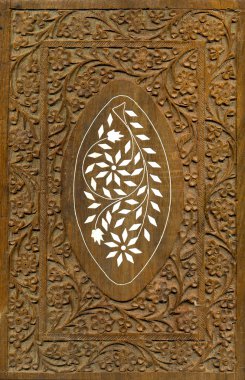 Wood Carving Pattern Design Elements clipart