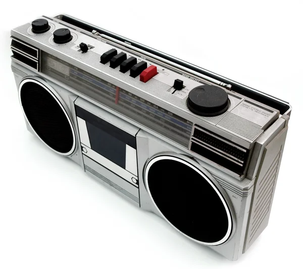 Jaren tachtig stijl draagbare cassette-speler — Stockfoto