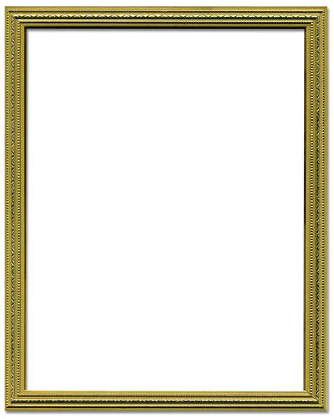 Decorative gold empty picture frame — Stock Photo, Image