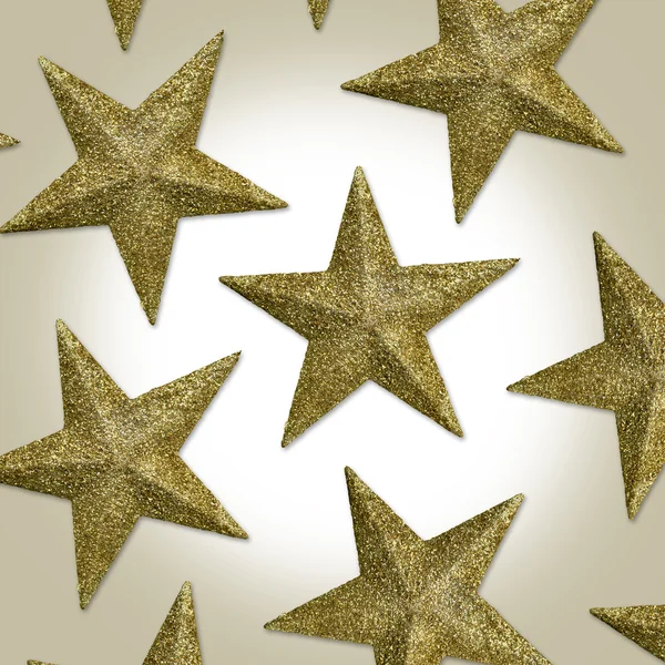 Estrellas de Navidad de oro — Foto de Stock