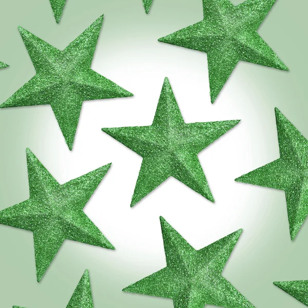 緑のクリスマスの星 — ストック写真