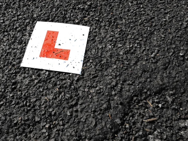 stock image Learner drivers plate