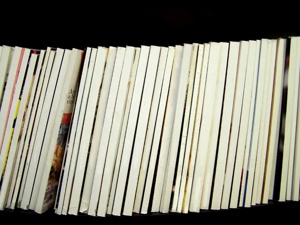 Spine di riviste vuote — Foto Stock