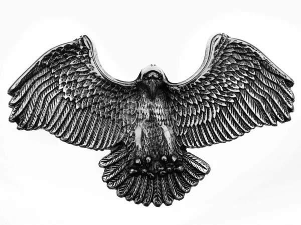 Shinny old metal eagle symbol — Stock Photo, Image