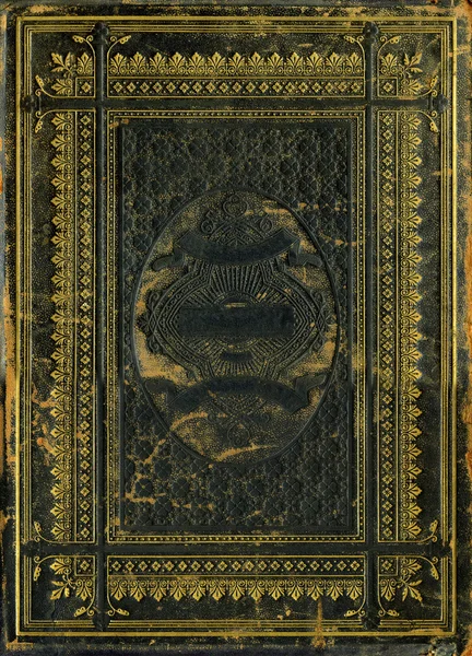 Винтажная декоративная кожаная библия — стоковое фото