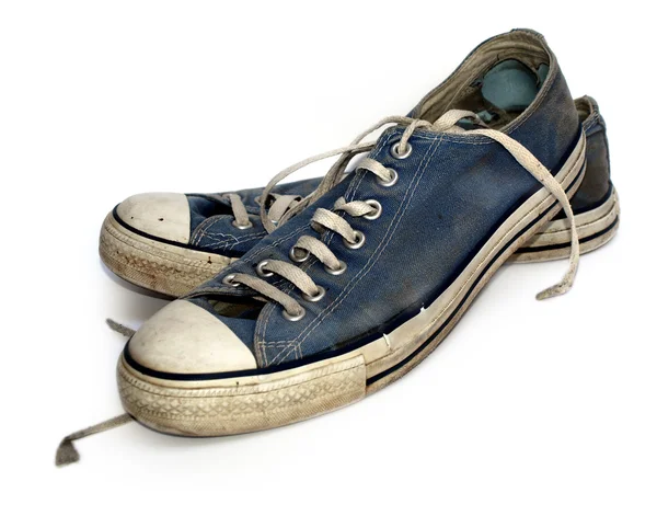 Old used and worn out sneakers — Stock Photo, Image