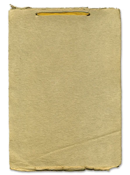 Грубая бумажная текстура с переплетением ленты — стоковое фото