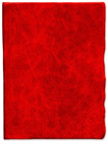 复古红色划伤的皮革纹理 — 图库照片